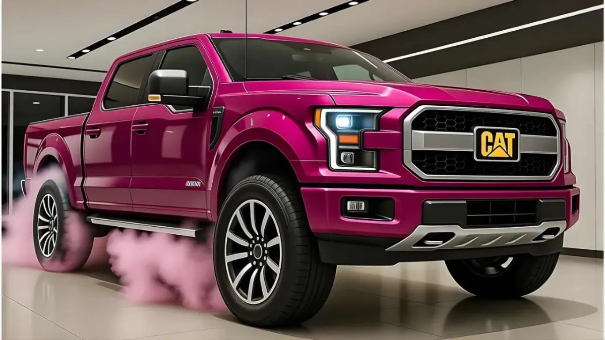 2026 Caterpillar Pickup, Advanced Technology 2026, Bold Design Truck, Caterpillar 2026 Vehicles, High-Performance Caterpillar, Powerful Engine Pickup, Rugged utility truck