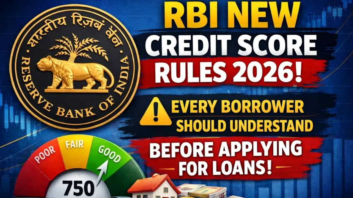 RBI New Credit Score Rules 2026 Every Borrower Should Understand Before Applying For Loans